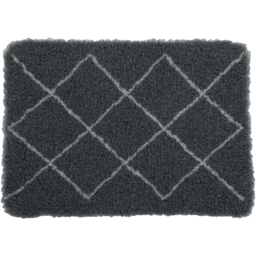 Tapis isolant berbère pour chien 50cm gris