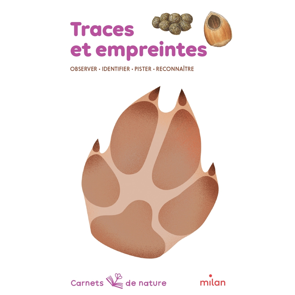 Livre carnet de nature traces et empreintes