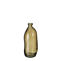 Vase Pinto en verre recyclé taupe H.35 cm