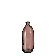 Vase Pinto en verre recyclé marron H.35 cm