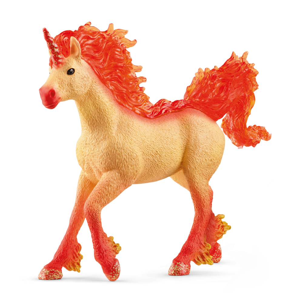 Figurine Etalon licorne de feu elementa 14,5x3,2x10,8 cm