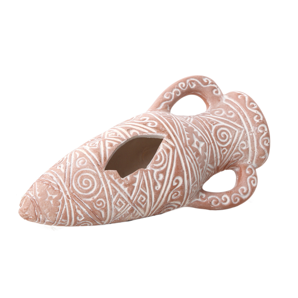 Décoration Amphore Etnik pour aquarium 20 cm