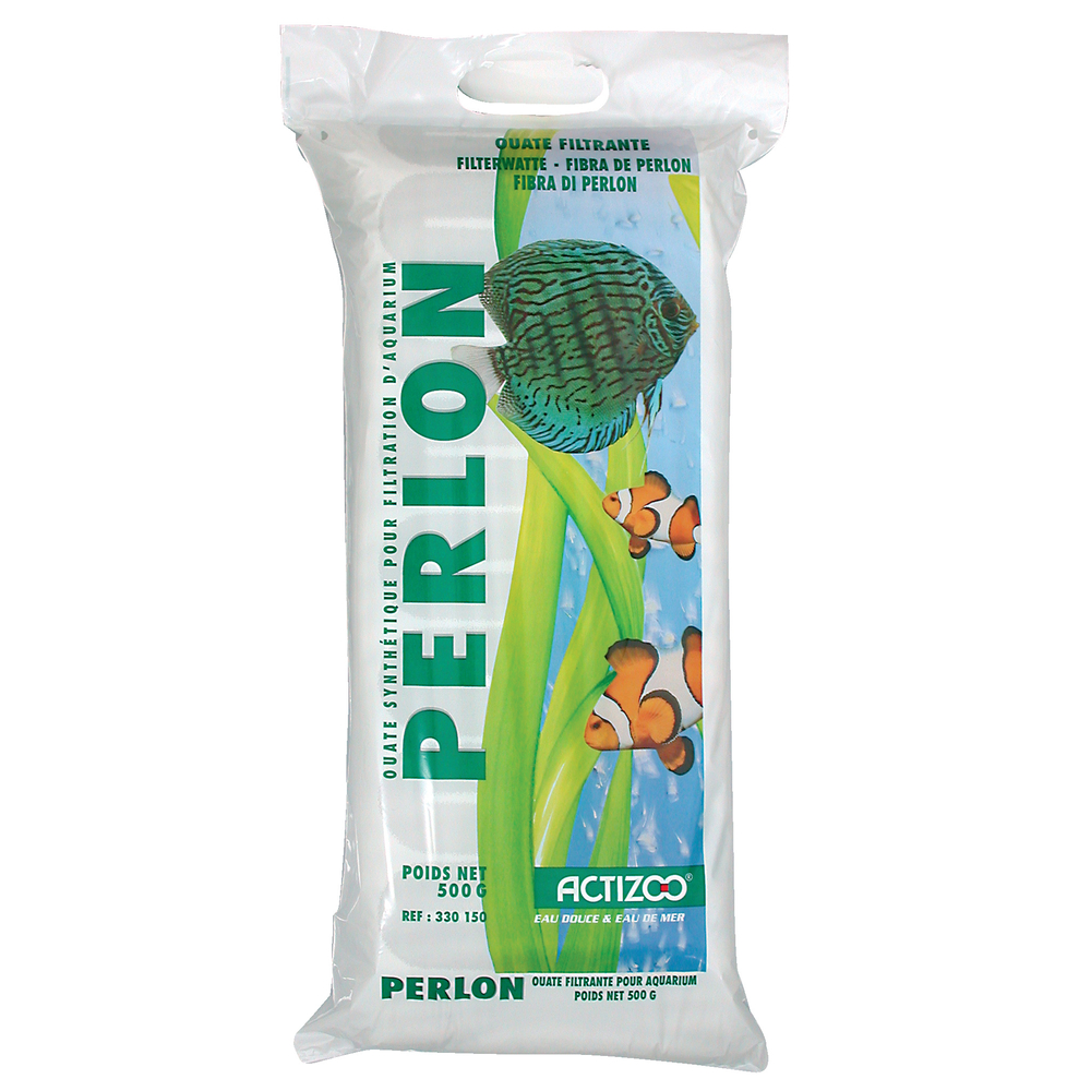 Ouate filtrante - Fibre de Perlon pour aquarium 500g