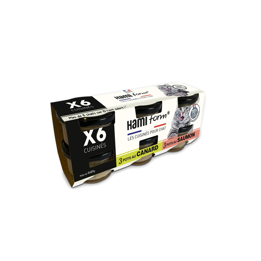 Pack de 6 - Recettes Mix du Terroir et de la Mer pour chat