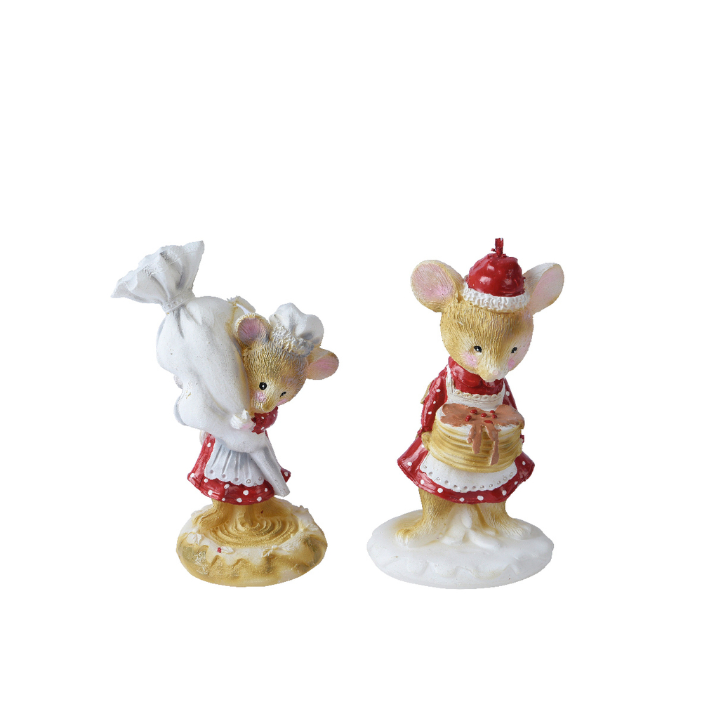 Bougie cire h 11,9 cm