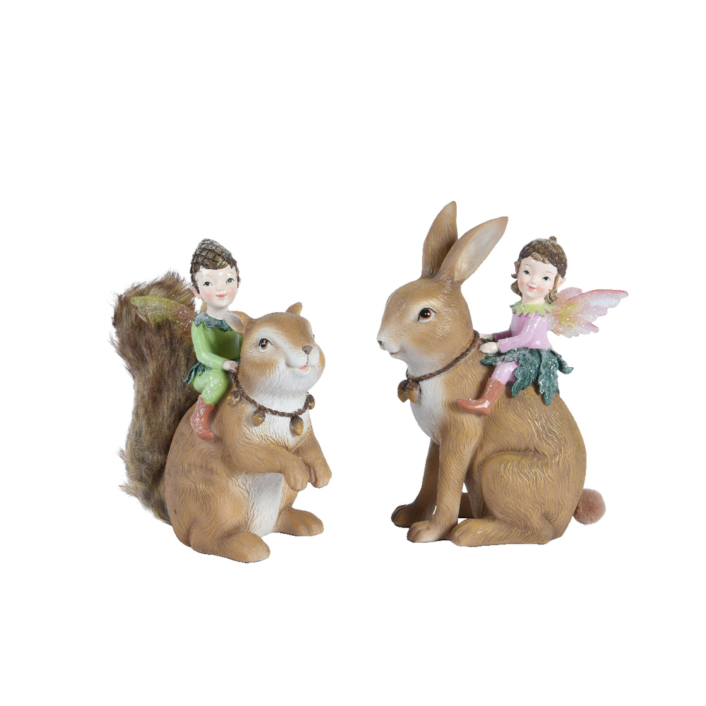 Fée en polyrésine h 18,5 cm