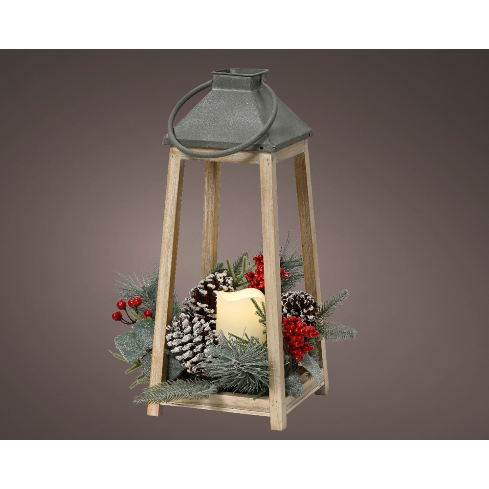 Lanterne intérieure H 36 cm 1 led