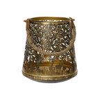 Lanterne de noël en métal doré H30cm
