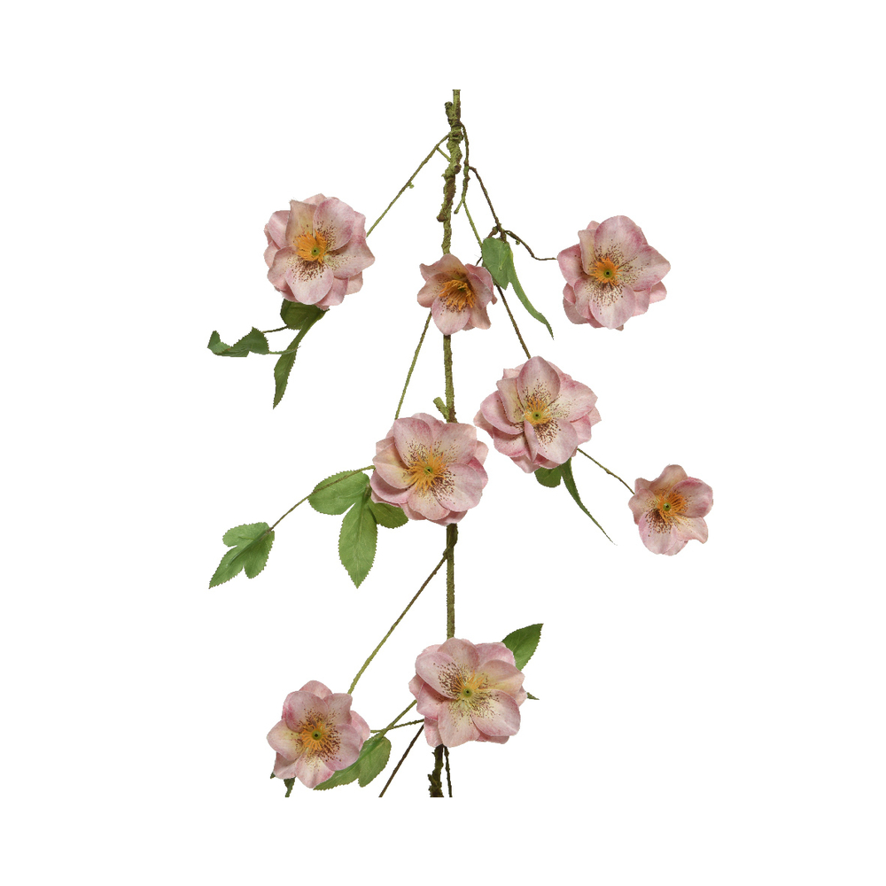 Guirlande de fleurs en polyester L130cm