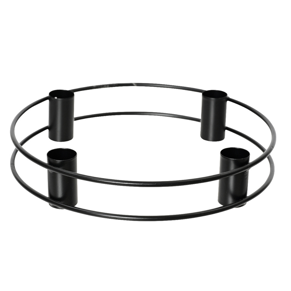 Bougeoir en fer pour accueillir 4 bougies H. 4.0 D. 20.5 cm