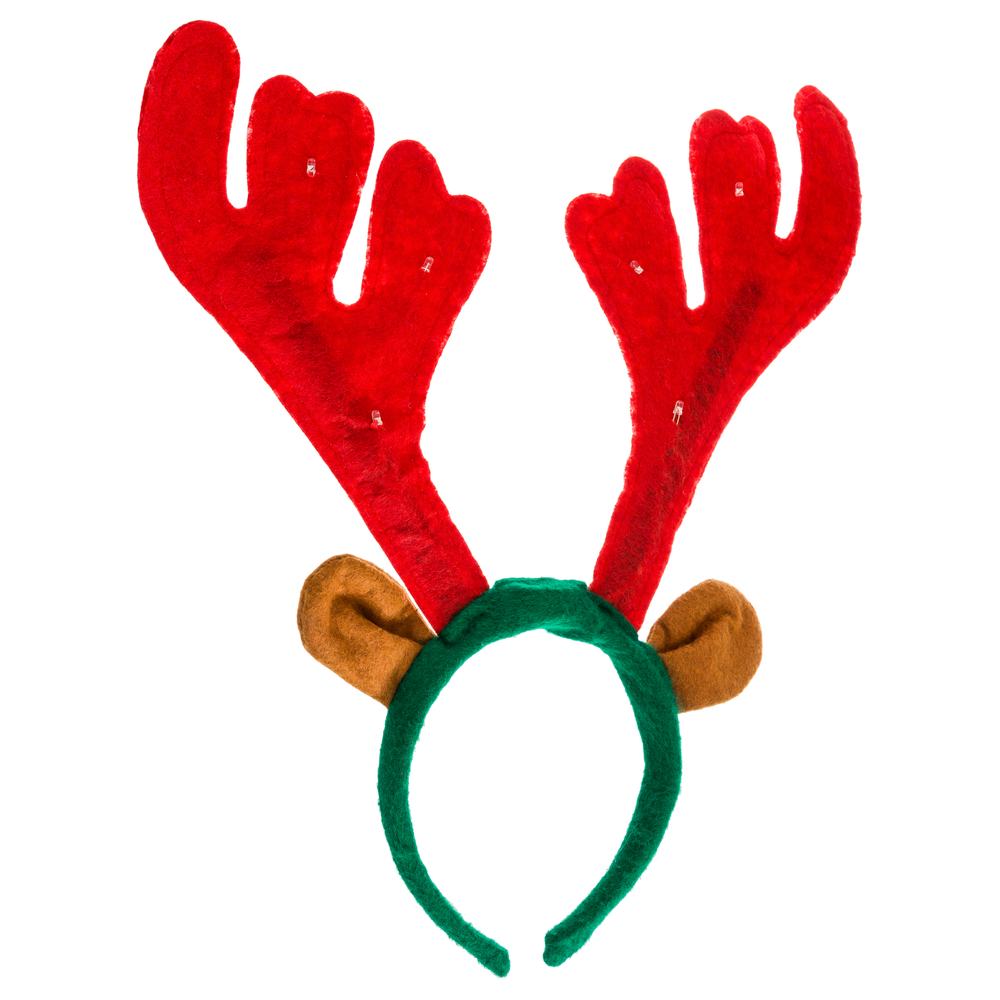 Serre-tête lumineux Renne de Noël - Taille unique