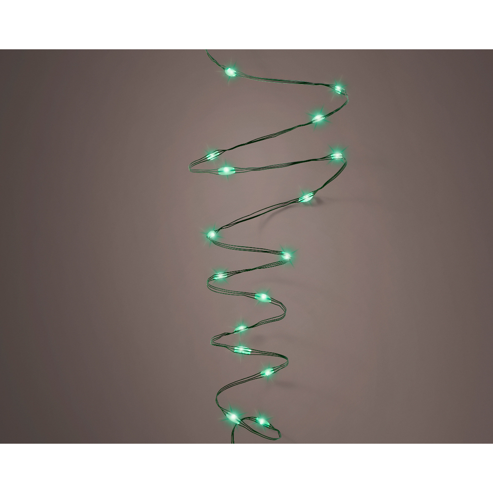 Guirlande lumineuse de Noël verte 240 microLED - Vert 12 m