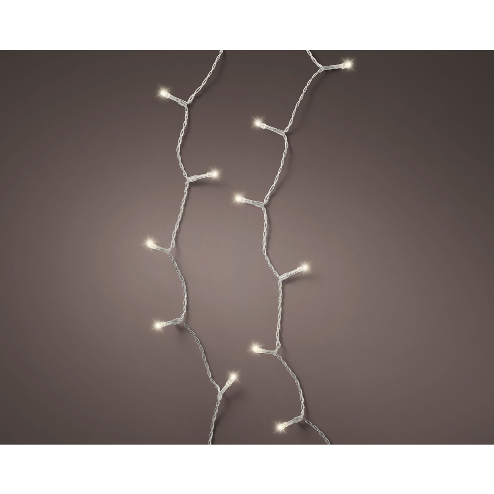 Guirlande à piles animée 'Durawise basic' 192 led, blanc chaud - 14,3m