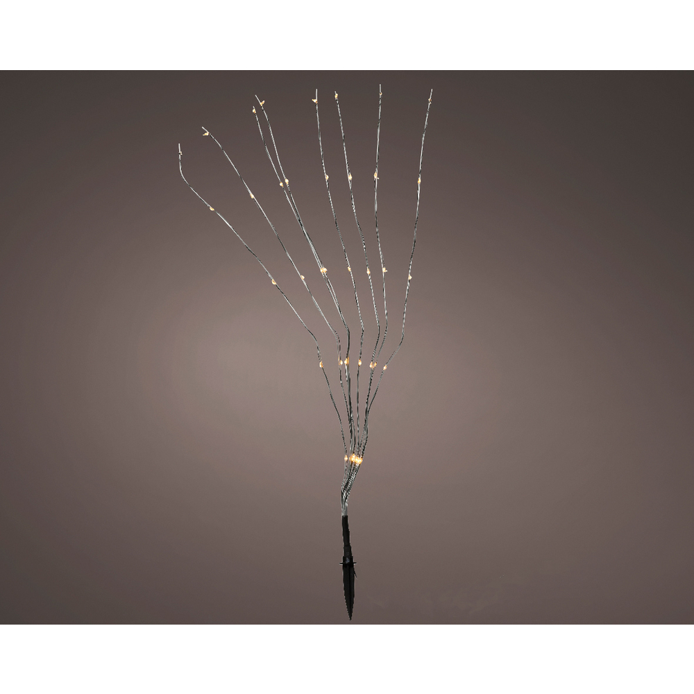 Guirlande lumineuse avec pic pour plante verte 160 LED blanc H 1 m