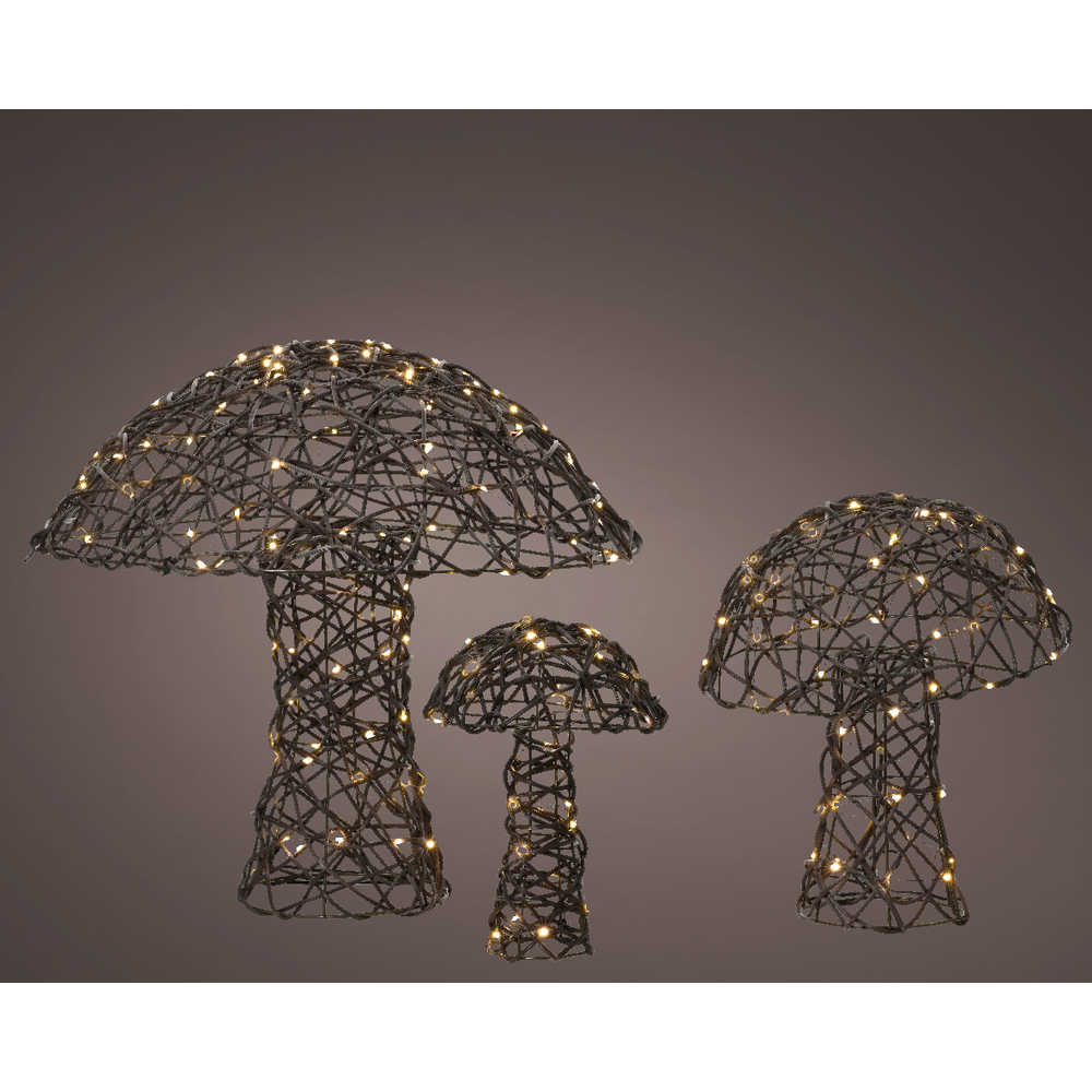 Champignon lumineux en résine 260 LED H45cm
