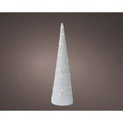 Décoration d'intérieur de Noël sur pile Pyramide LED blanche H.58 cm