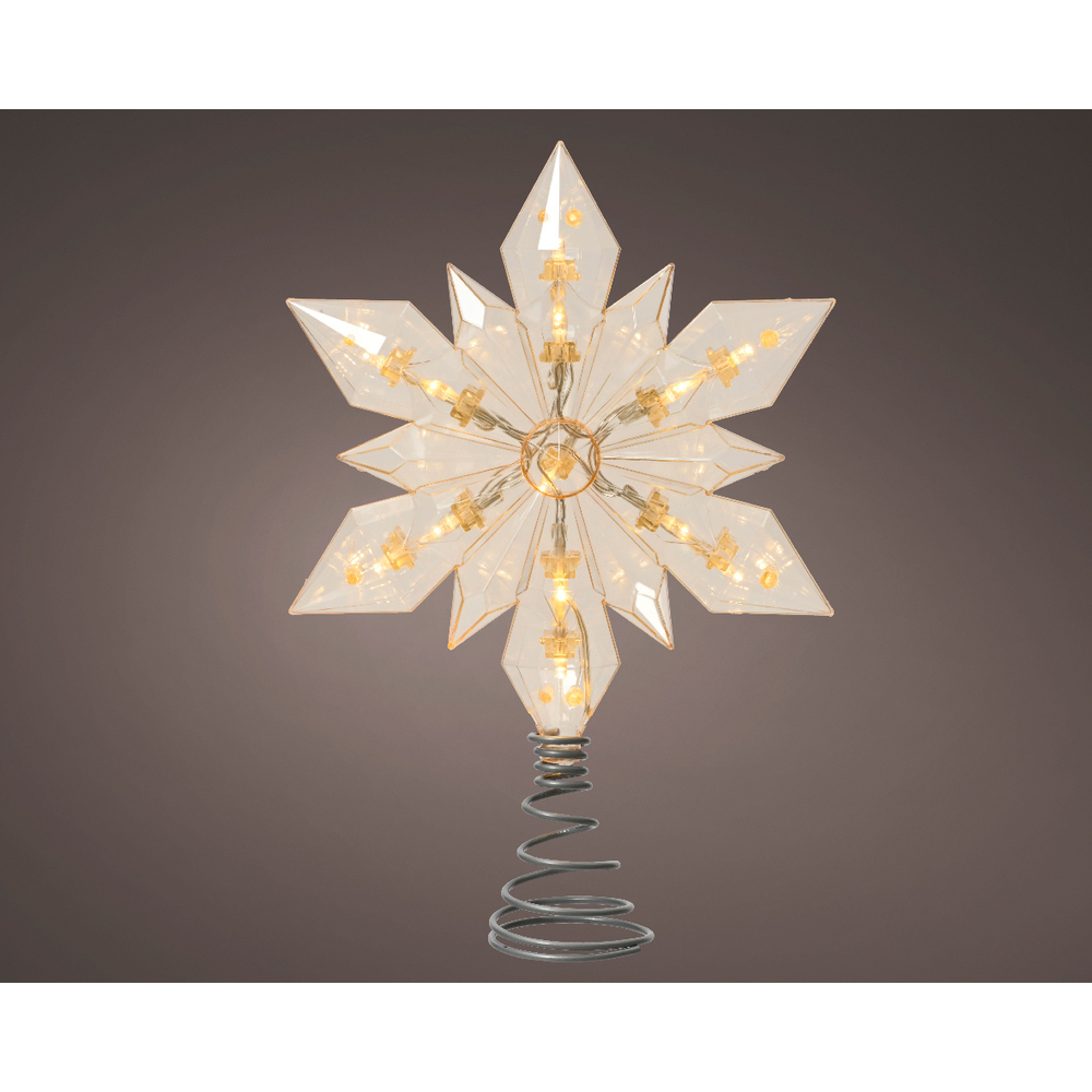 Cimier étoile h30cm avec éclairage LED