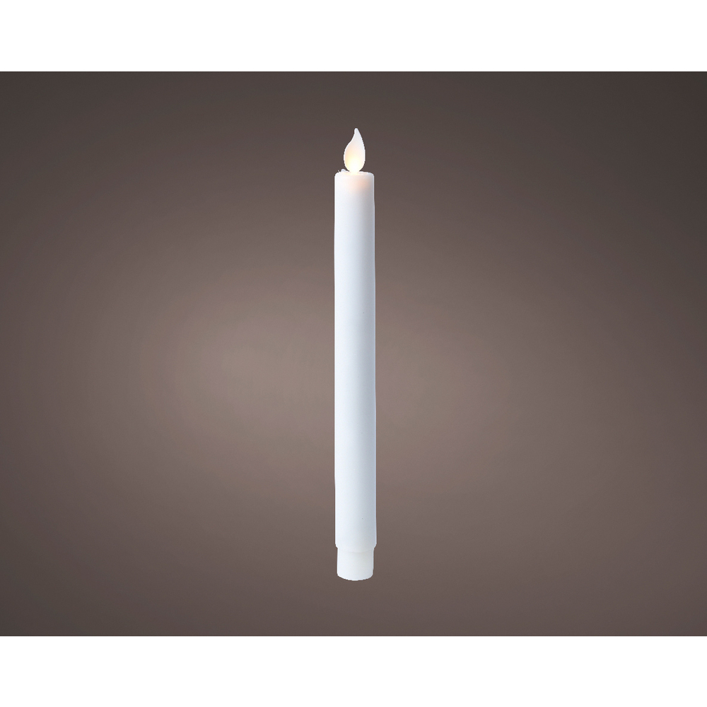 Bougie LED blanche H24cm