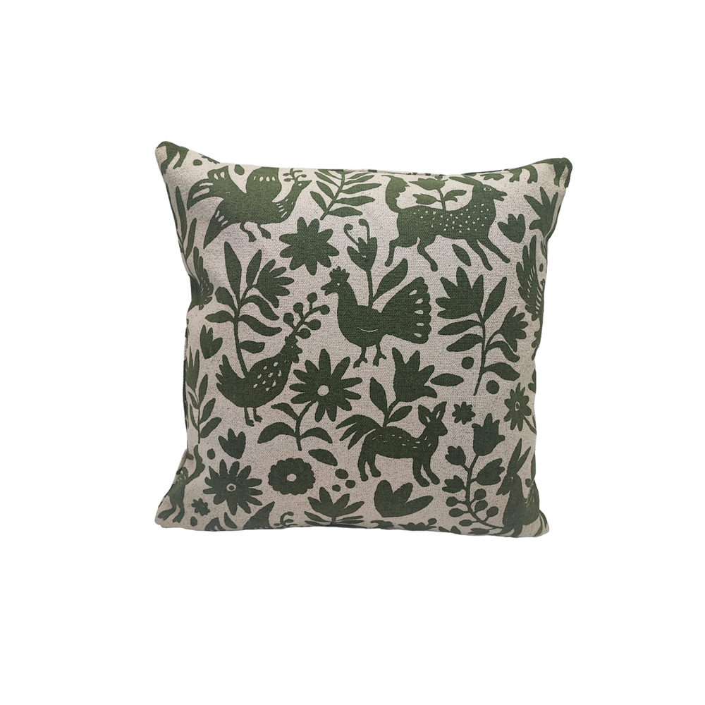 Coussin Otomi kaki 45x45cm