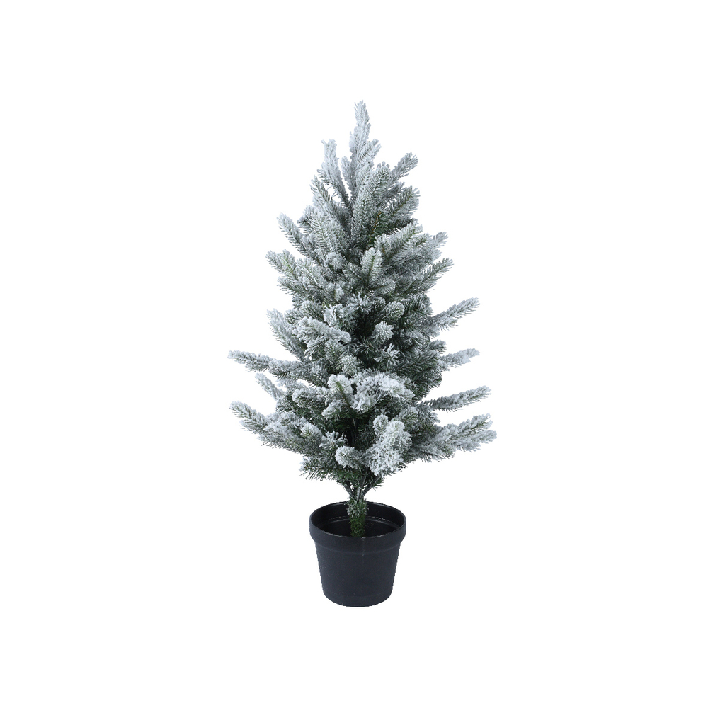 Petit sapin artificiel grandis enneigé H 90 cm
