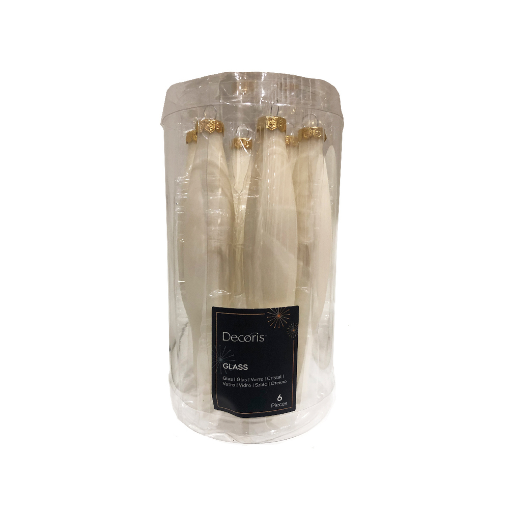 Suspension Stalactite verre emaille, mat d 3 cm