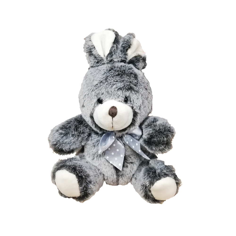 Lapin gris chiné 13 cm