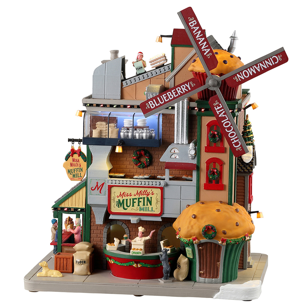 Moulin à muffins de miss Milly pour village de Noël.