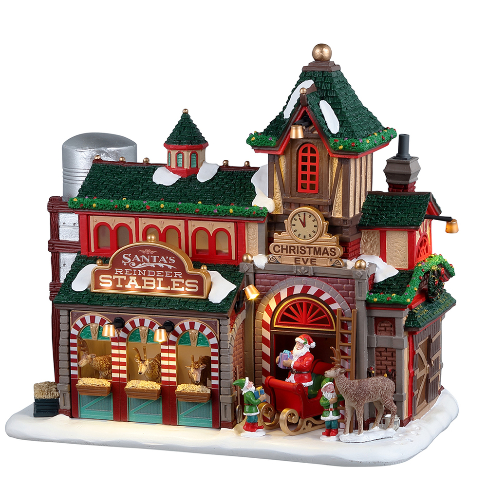 Scène animée : L'écurie des rennes du père Noël