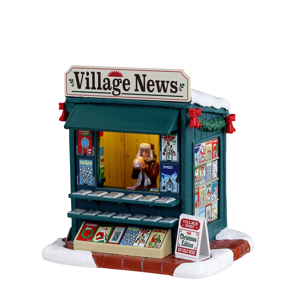 Scène Bonne nouvelle pour village de Noël