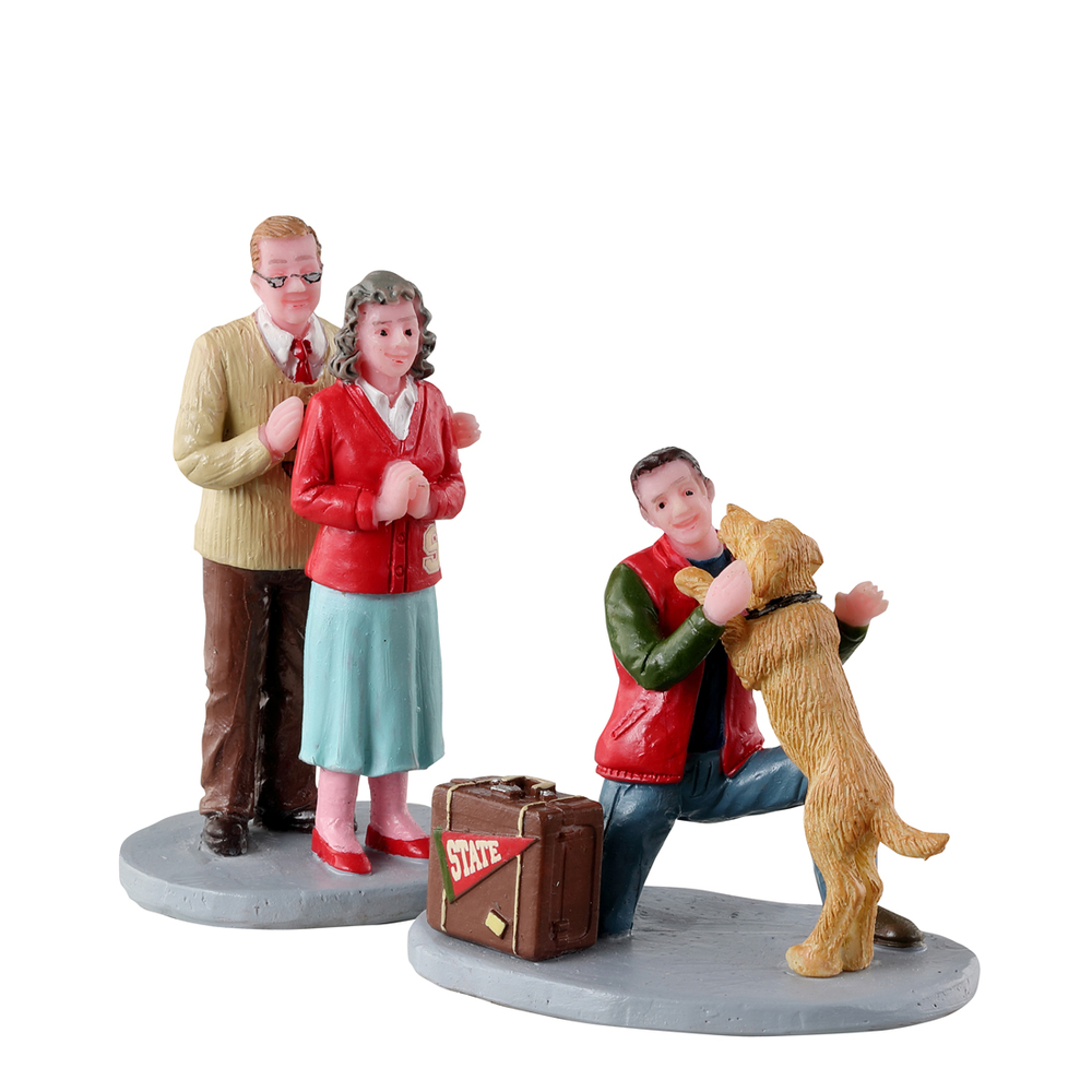 Figurines : Bienvenue à la maison pour village de Noël