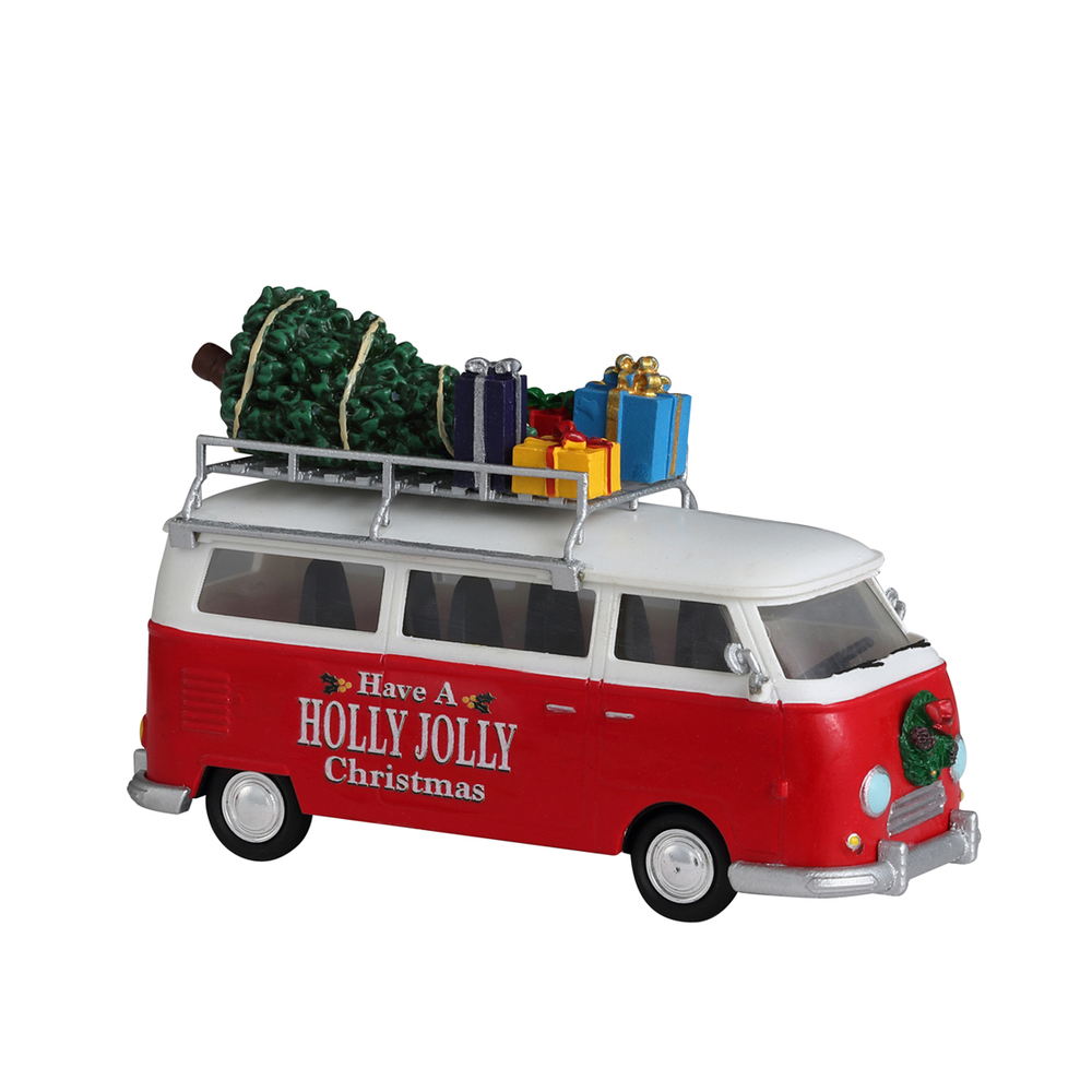 Figurine Camionnette de Noel pour village de Noël