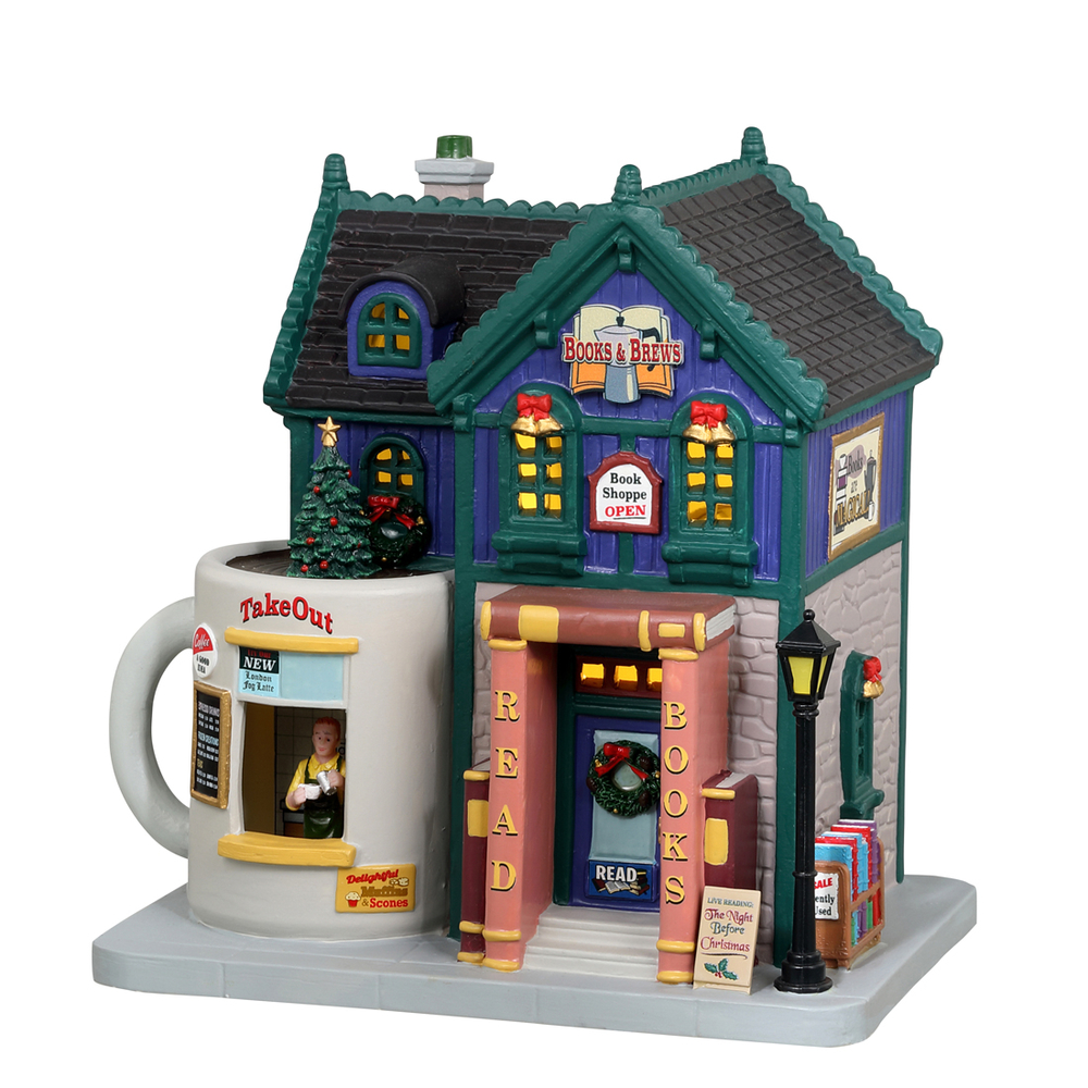 Café des livres et boissons chaudes