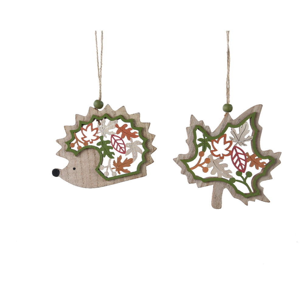 Suspension figurine contreplaqué H 12.5 cm