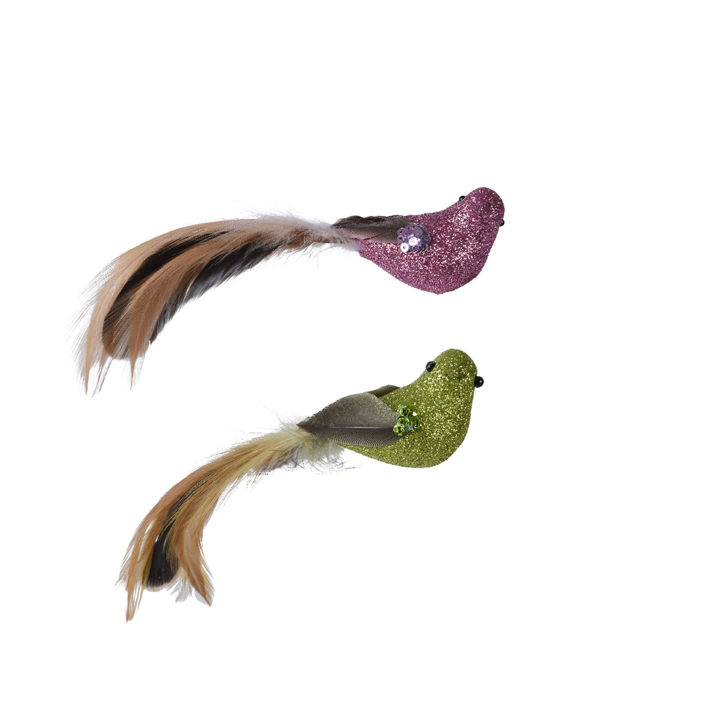 Oiseau mousse à clipser 14X3.5X4 cm