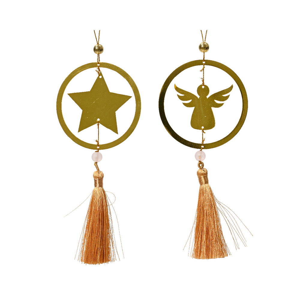 Suspension figurine métal pampilles