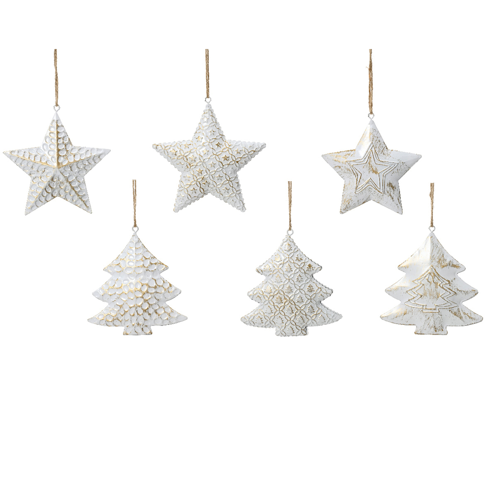 Suspension fer métal pampilles h 14 cm