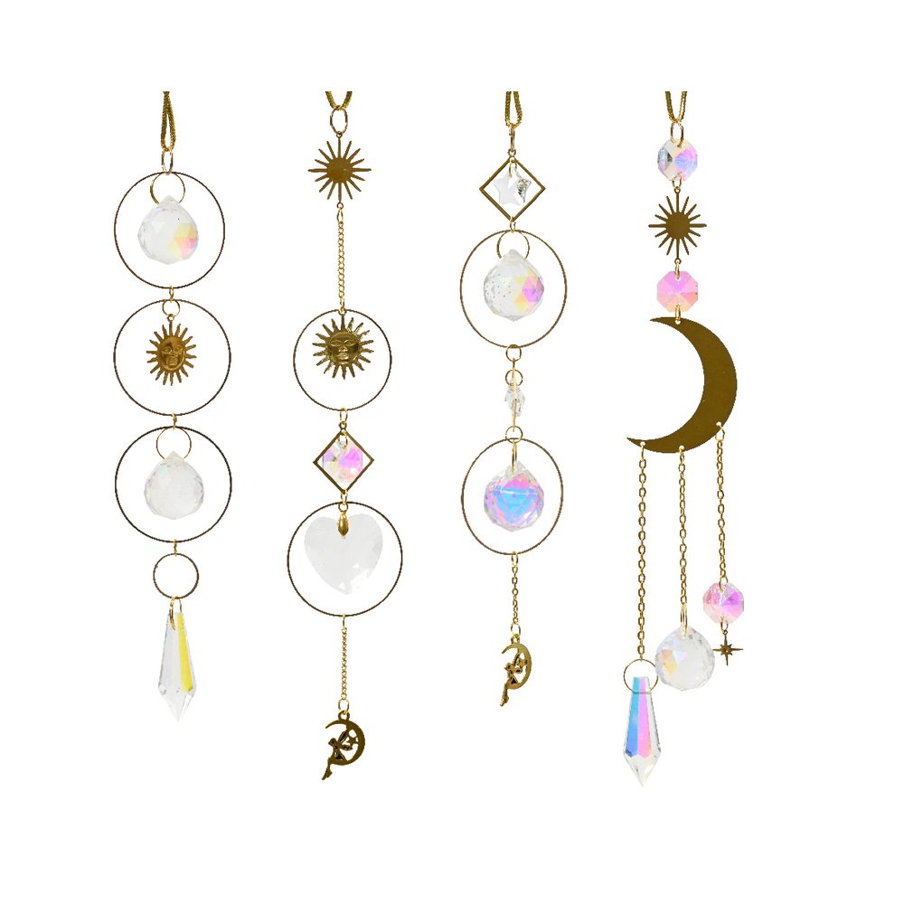 Suspension figurine métal pampilles or