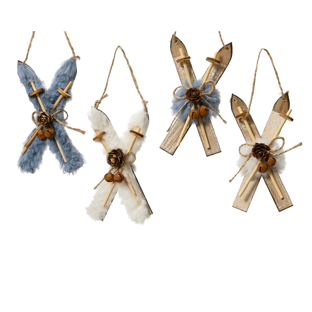 Suspension paire skis h 17 cm