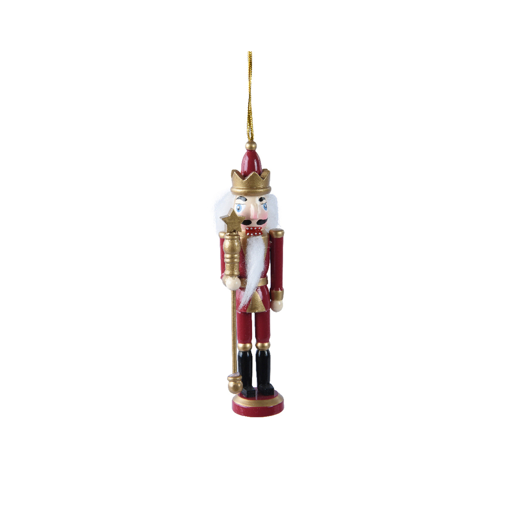 Suspension casse noisette bordeaux or h 12,5 cm