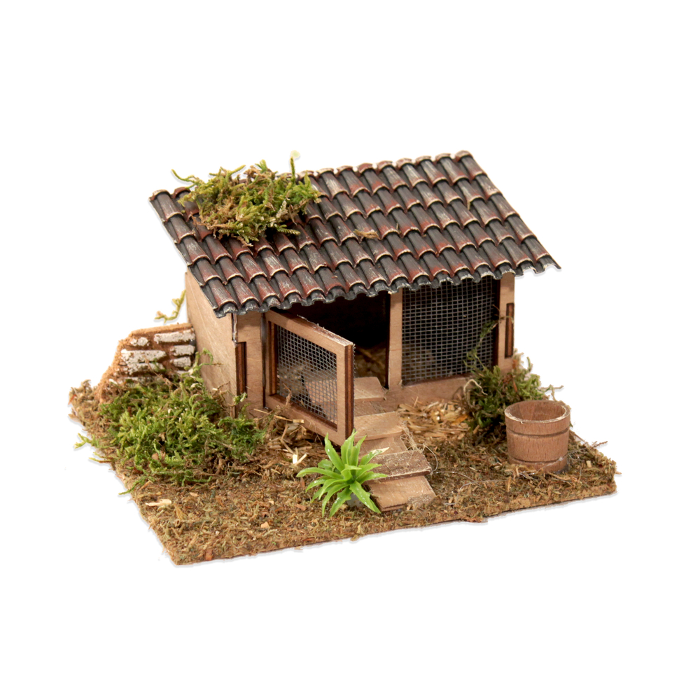 Décor village provençal : petit poulailler