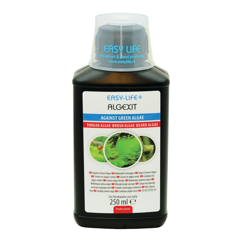 Algexit, traitement contre les algues vertes d'aquarium - 250ml