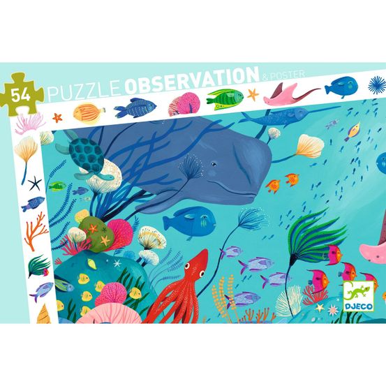 Puzzle observation 54p aquatique