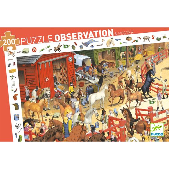 Puzzle observation 200p equitation