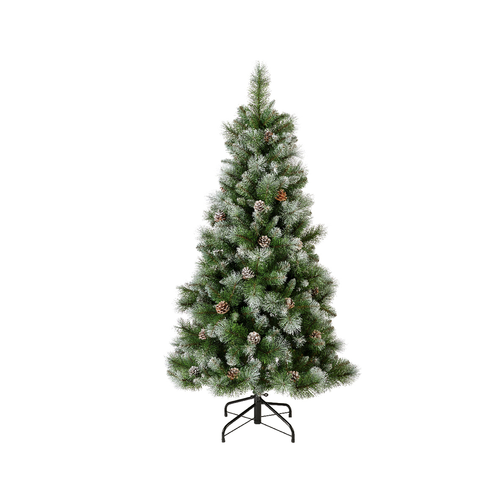 Sapin de Noël artificiel 'Sapin des Vosges' vert enneigé - 150cm