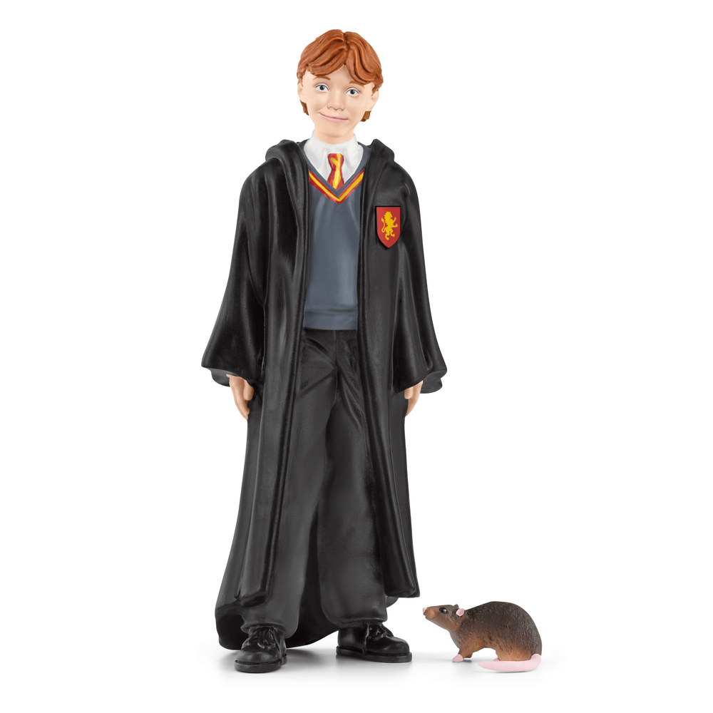 Figurine Ron Weasley™ et Croûtard pour enfant en plastique - H.10 cm