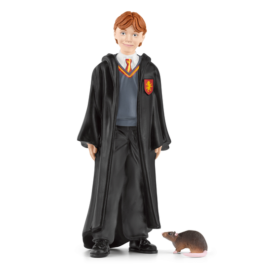 Figurine Ron Weasley™ et Croûtard pour enfant en plastique - H.10 cm