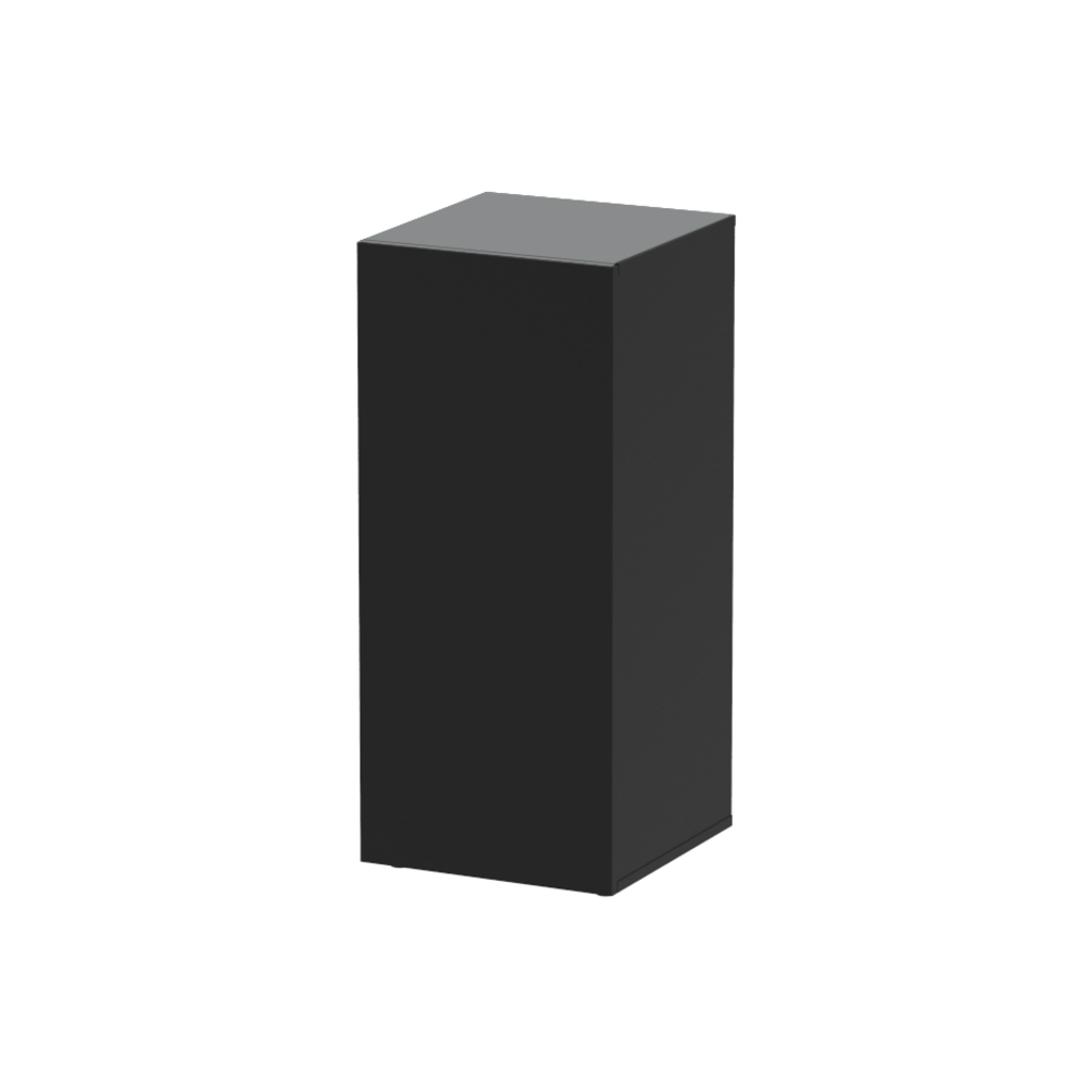 Meuble pour aquarium Kubus 54 en bois noir - 39x40x90 cm