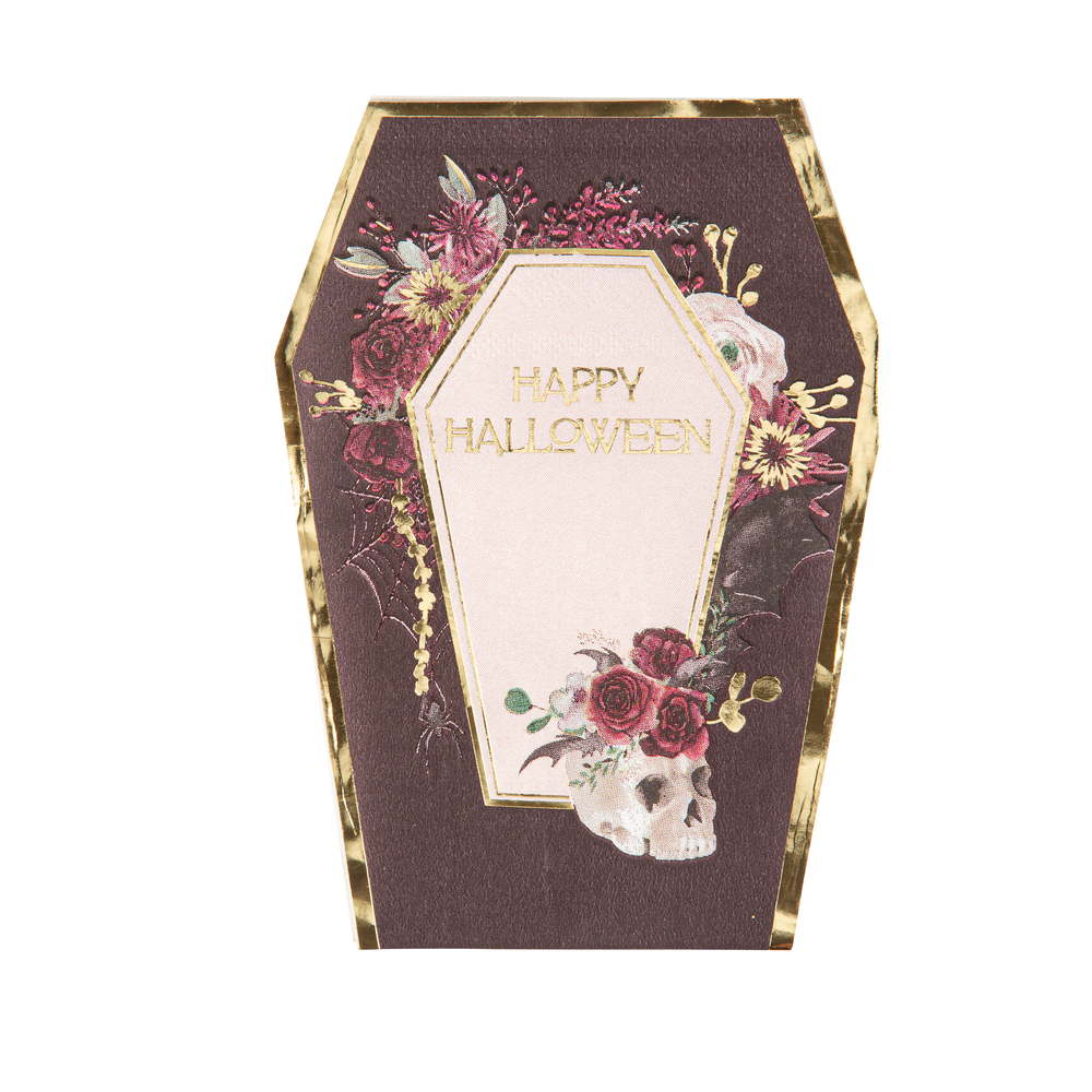 Serviettes Cercueil Halloween x 16