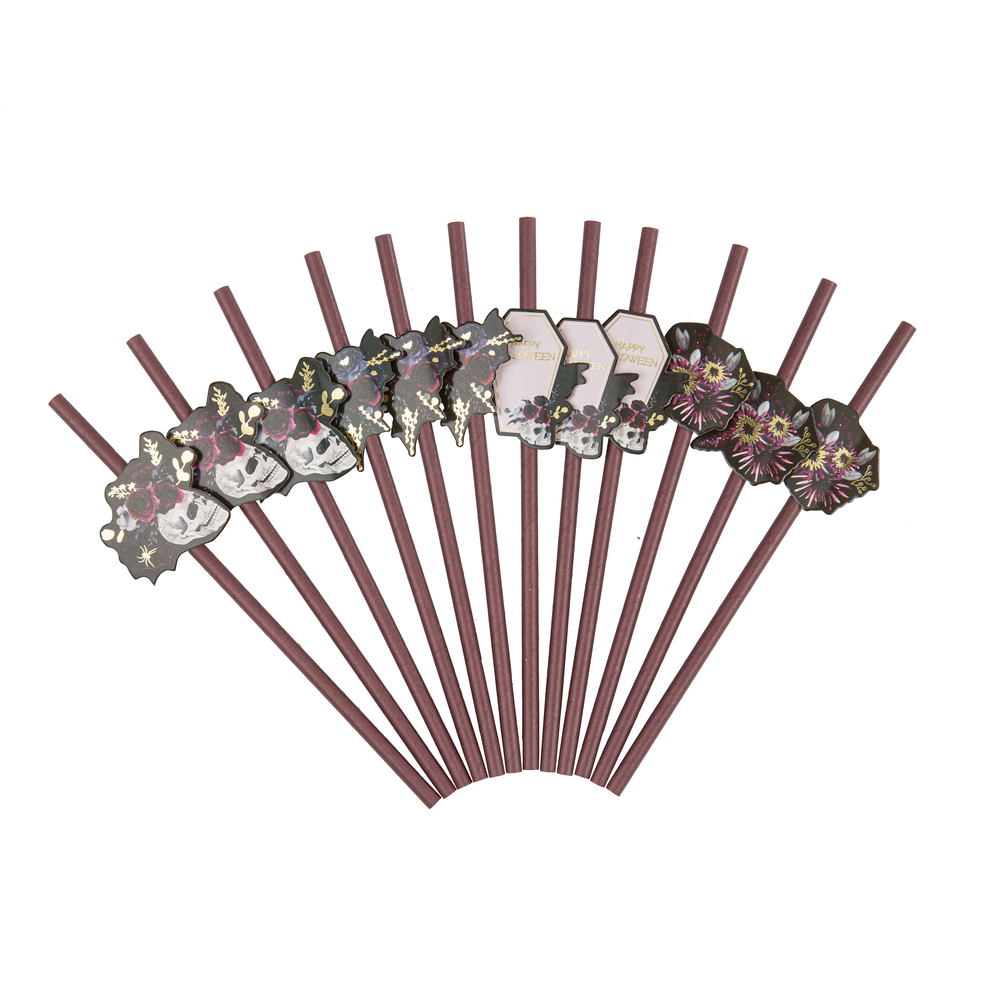 Pailles Happy Halloween x 12