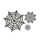Toiles d'araignée noires x 3